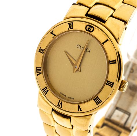 women's gucci watch gold|gucci bezel watches for women.